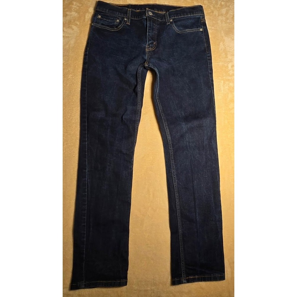Levis 511 Slim Fit Jeans Mens 33x32 Dark Wash Indigo Denim Pants 04511-5098 1103